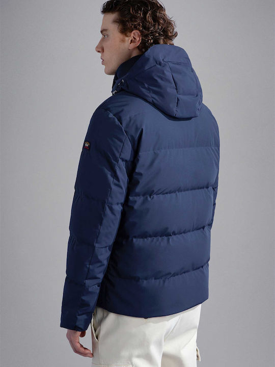 Paul & Shark Herren Winter Jacke Puffer Marineblau