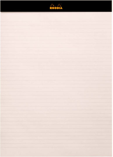 Rhodia Block Μπλοκ Σημειώσεων Α4 70 Φύλλων Ριγέ Πορτοκαλί