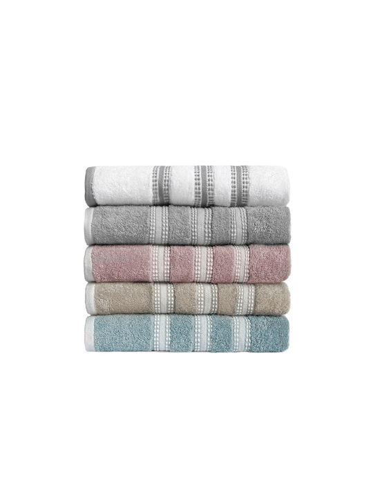 Nef-Nef Homeware Bath Towel Set 3pcs Promise Dusty Aqua Weight 480gr/m²