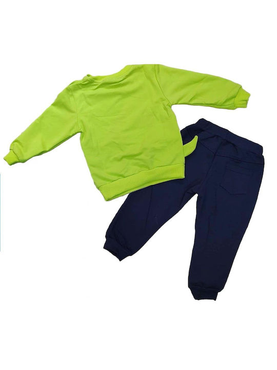 TakTakBaby Kids Sweatpants Set Green 2pcs