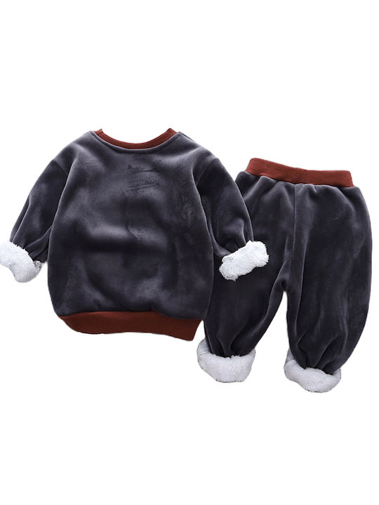 TakTakBaby Kids Sweatpants Set Gray 2pcs