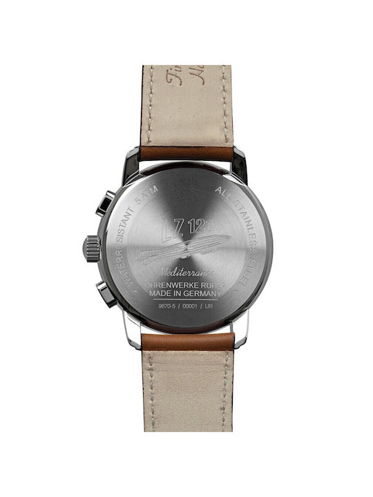 Zeppelin Watch Battery with Leather Strap