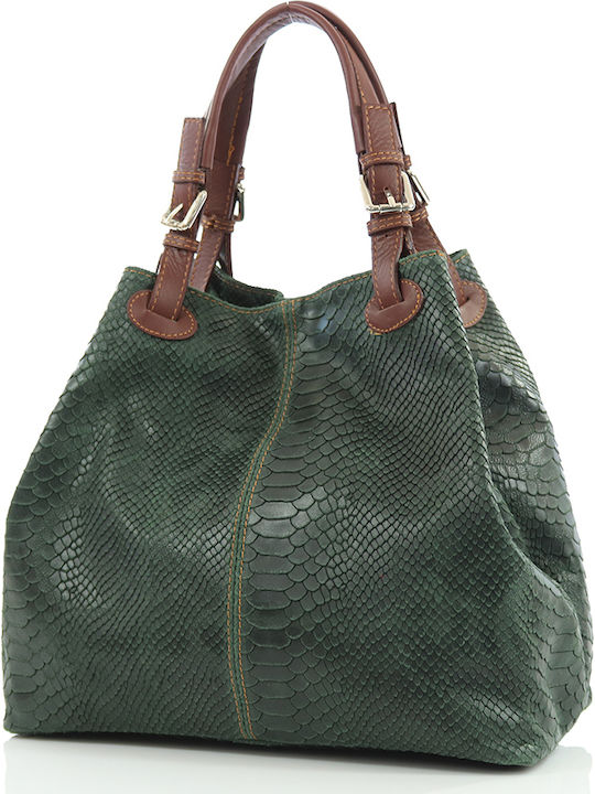 Passaggio Leather Women's Leather Shoulder Bag Green