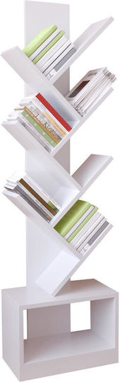 Bookcase Badru White 40x19.5x150cm