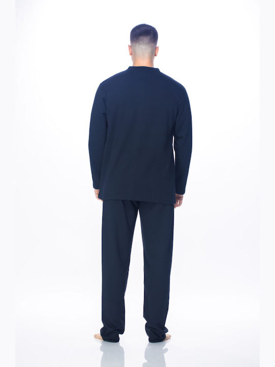 Koyote Men's Winter Pajamas Set Black ΚΓ