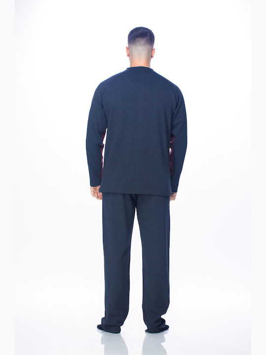 Koyote Men's Winter Pajamas Set Gray ΚΓ