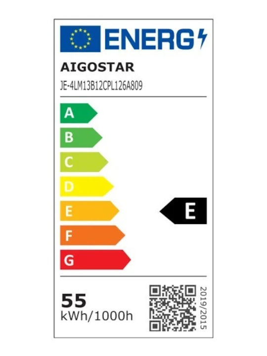 Aigostar Rectangular Recessed LED Panel 60W with Cool White Light 6500K 120x60cm