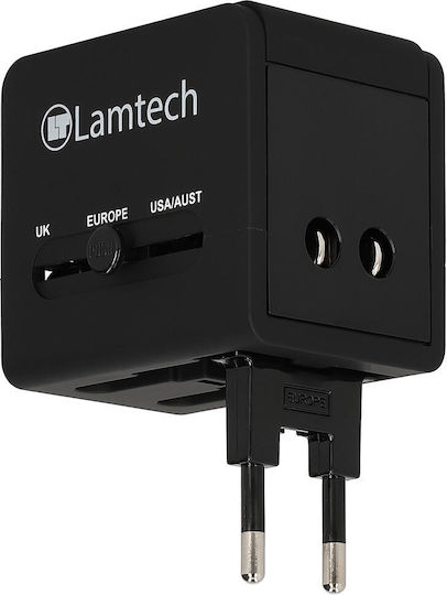 Lamtech Αντάπτορας Πρίζας από Universal σε Universal