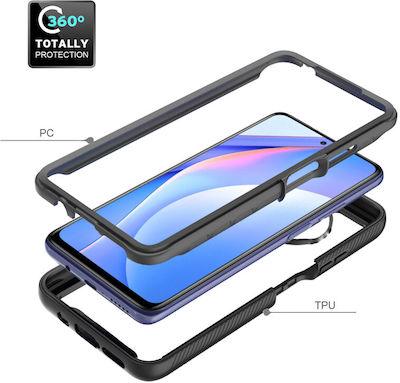 Techsuit Pro Back Cover Μαύρο (Redmi Note 9T)