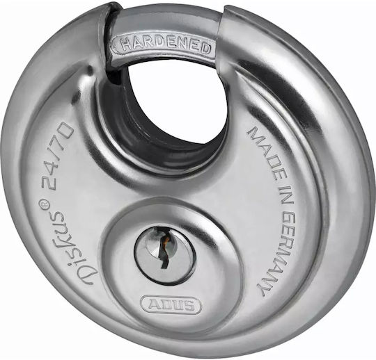 Abus Diskus Ατσάλινο Λουκέτο Δίσκος με Κλειδί 70mm