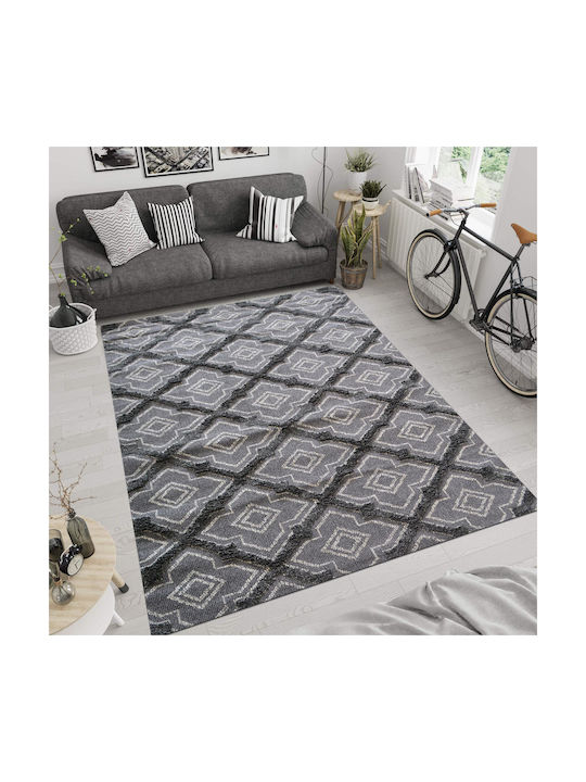 Rug Rectangular Gray