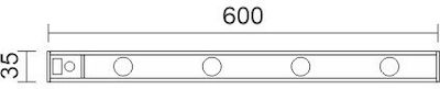 Spot Light Befestigungsschiene für Leuchten Silber 6697