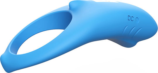 Kinksters Vibrating Cock Ring Schwanz Silikon Blau