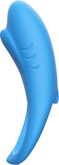 Kinksters Vibrating Cock Ring Schwanz Silikon Blau
