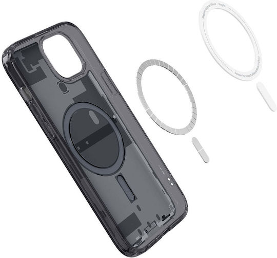 Spigen Ultra Hybrid Zero One (MagFit) Back Cover Plastic 2mm Black (iPhone 15 Plus)
