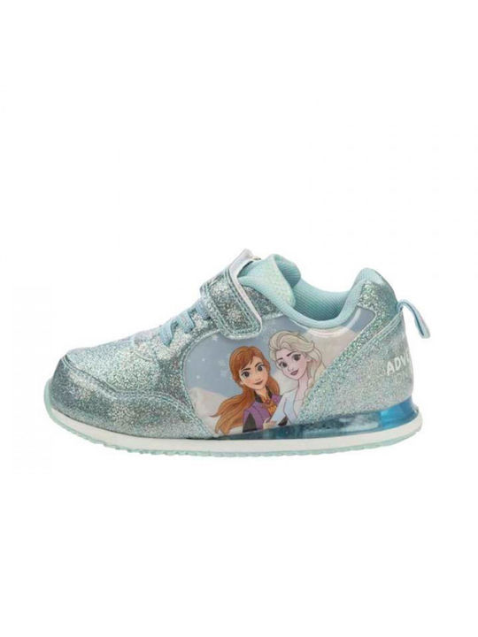 Disney Παιδικά Sneakers Ανατομικά με Φωτάκια Γαλάζια