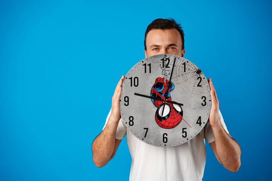 Koupakoupa Παιδικό Ρολόι Τοίχου Υπερήρωες Ξύλινο 30εκ.