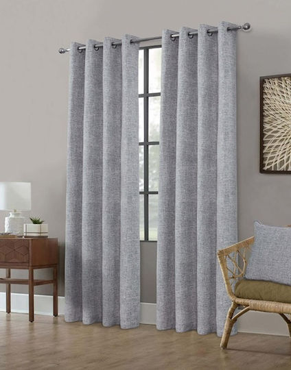 Viosarp Perdea Cu Capse Gri 140x220cm