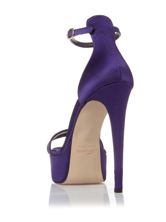 Fabric Sandals Purple