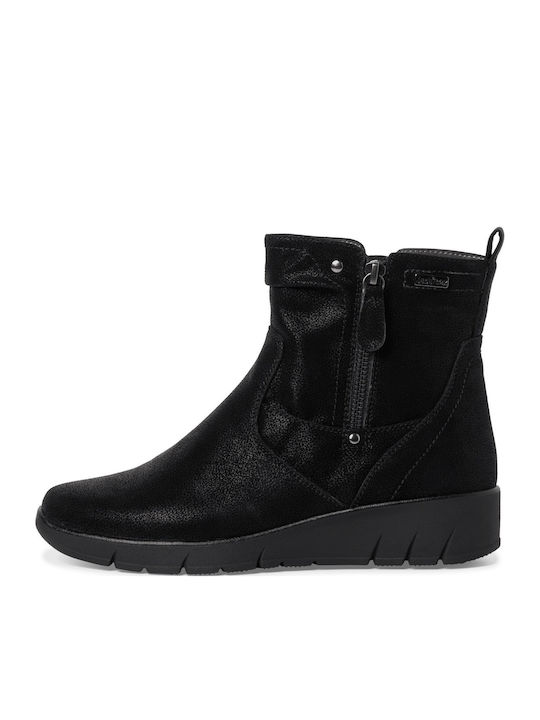 Women's Ankle Boots with Medium Heel Black