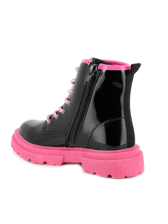 Kinderstiefel mit Reißverschluss Schwarz