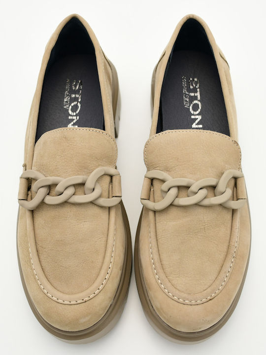 Γυναικεία Loafers σε Μπεζ Χρώμα