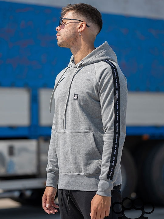 New Wave Men's Sweatshirt with Hood Gray