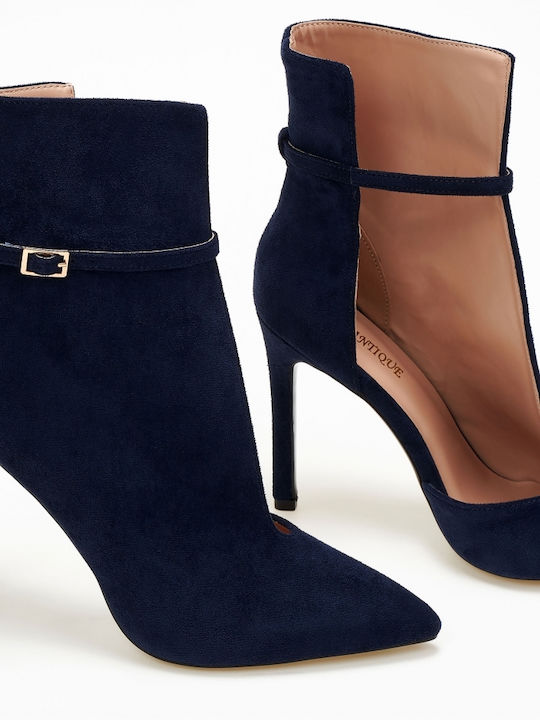 Issue Fashion Women's Ankle Boots with High Heel Blue