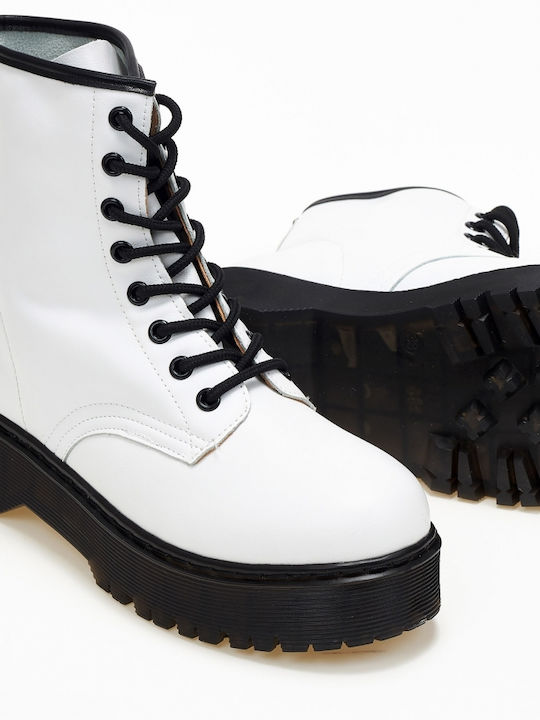 Issue Fashion Women's Ankle Boots White