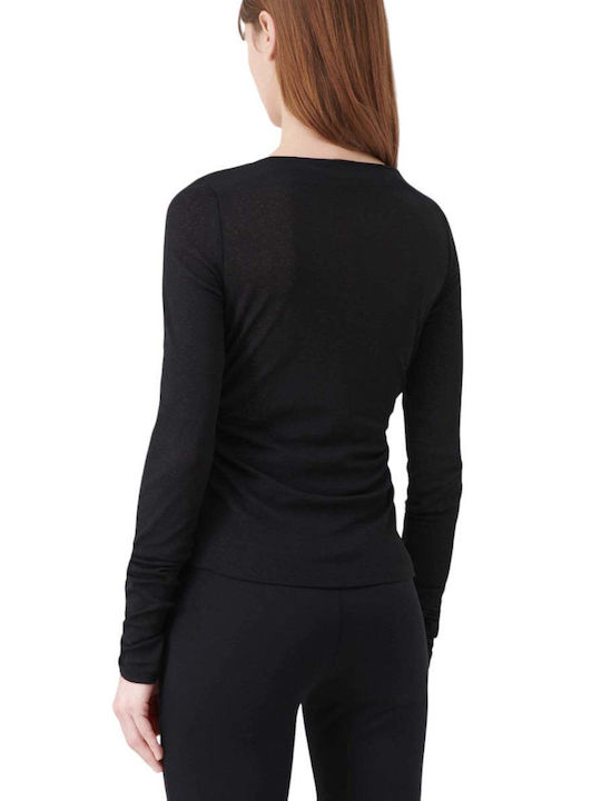 Marella Women's Blouse Long Sleeve Black