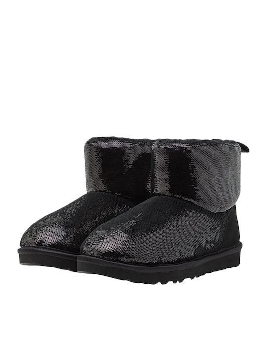UGG Classic Mini Mirror Ball Μποτάκια Μαύρα