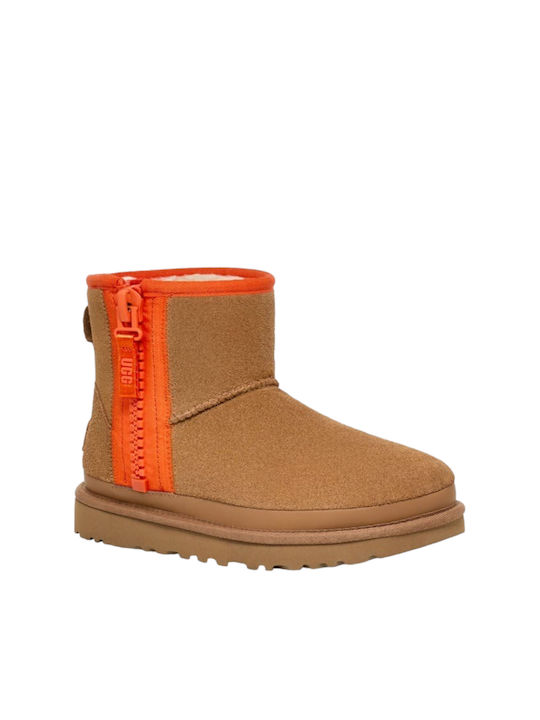 Ugg Australia Classic Mini Γυναικεία Μποτάκια Καφέ