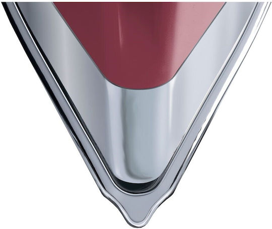 Singer Dampfbügeleisen 1700W mit Edelstahlsohle und kontinuierlicher Dampfabgabe 17g/min Red/Gray