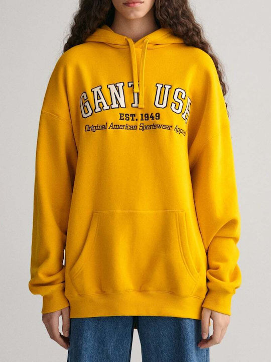 Gant Men's Sweatshirt with Hood Yellow