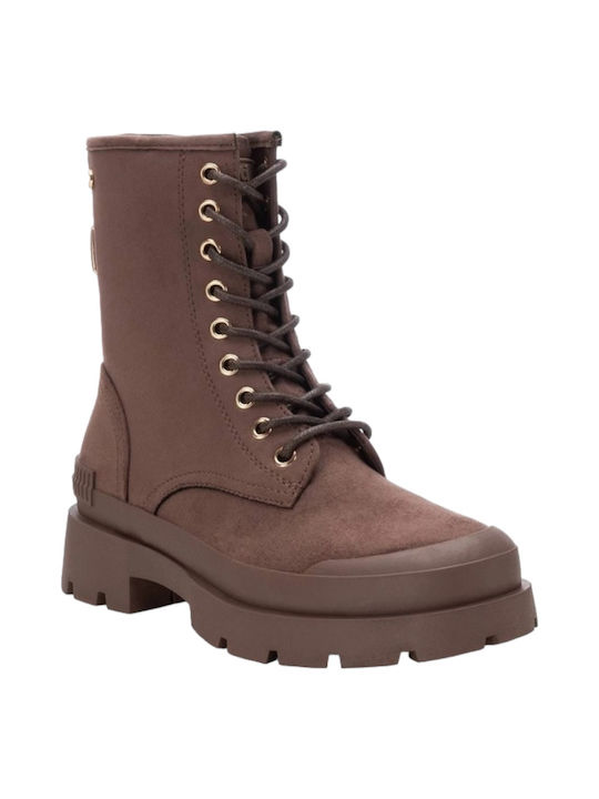 Xti Wildleder Damen Knöchelstiefel Braun