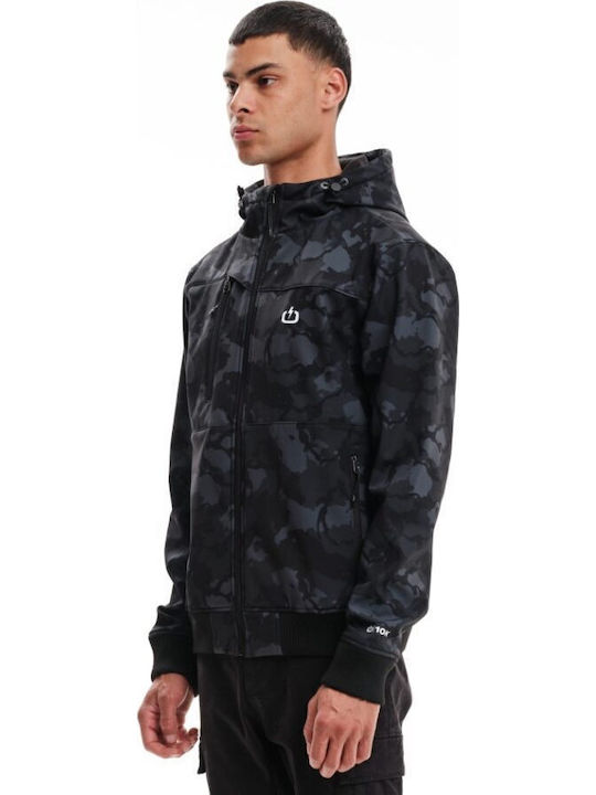 Geci Barbati A Iarna Waterproof și cu Protecție Împotriva Vântului Black Camo