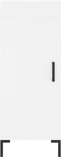 Office Storage Chipboard Cabinet White L34.5xW34xH180cm