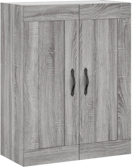 Ντουλάπα Γραφείου Ξύλινη Γκρι 69.5x34x180cm