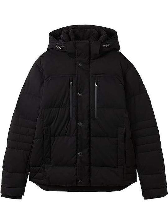 Tom Tailor Men's Winter Puffer Jacket Black