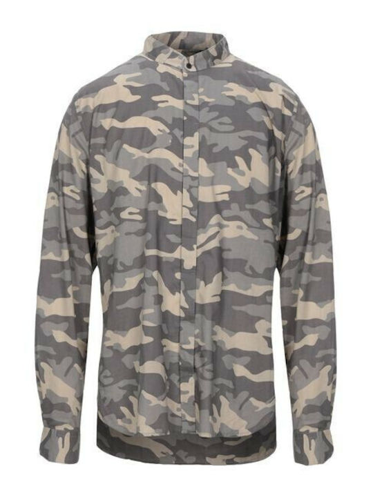 Langärmlig Hemd Tarnfarben Khaki