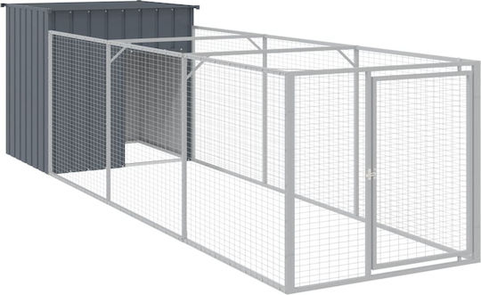 vidaXL Dog House Large Outdoor Gray 110xx110cm