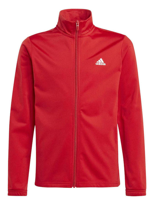 Adidas Παιδικό Σετ Φόρμας Κόκκινο Essentials Big Logo Tracksuit K