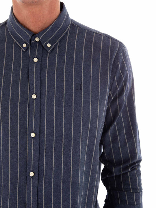 Les Deux Men's Shirt Long Sleeve Blue