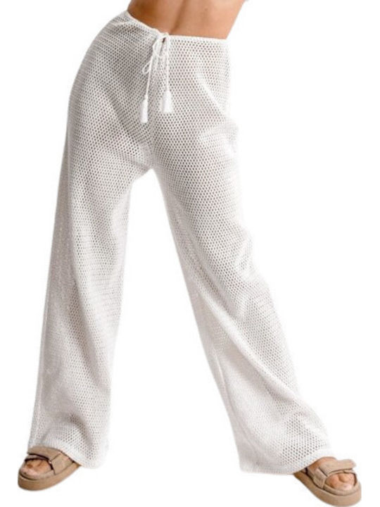Pants Γυναικεία Παντελόνα Λευκή