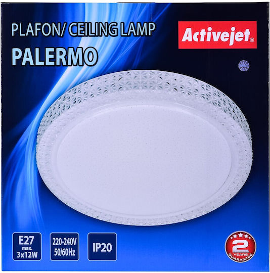 Active Jet Plafonieră de Tavan Albă cu Soclu E27