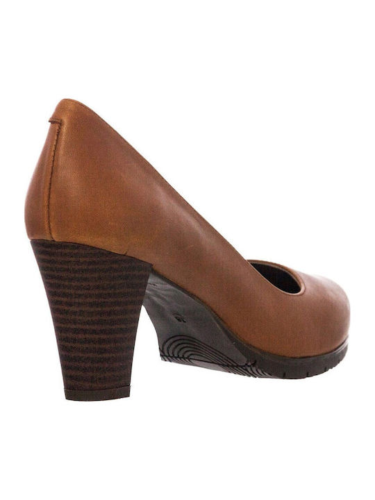 Leder Pumps Braun