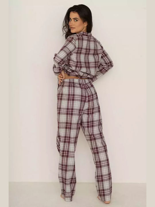 Bonatti Winter Women's Pyjama Set Cotton Gray