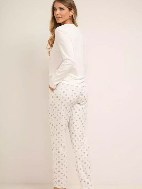 Bonatti Winter Women's Pyjama Set Cotton White