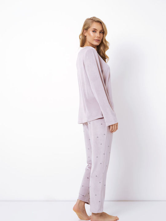 Aruelle Set Winter Women's Pajamas Lilac -LILAC