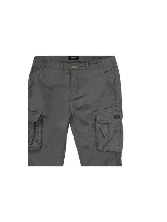 Double Men's Trousers Cargo Gray